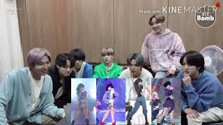 bts reaction to blackpink how you like that LISA FANCAM