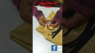 golden sling bag short@stitchingfashion #slingbag #diy #bag #bagmaking #diycrafts #tutorial