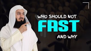 Who are the people who do not fast in Ramadan and why? | islamic lectures | mufti menk