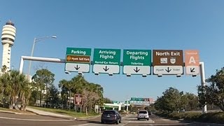 Driving around Orlando International Airport (HD)