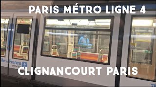 “Underground Pulse: Clignancourt’s Metro Vibe”| Métro De Paris Ligne 4 | Île de France Mobilités