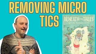 Tutorial for removing micro spine ticks from a modern comic book