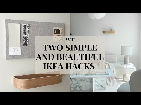 EASY DIY IKEA HACKS | TABLE LAMP AND MEMO BOARD