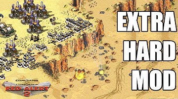Red Alert 2 | Extra Hard Mod | GGI Wall  vs 7 Brutal Ai