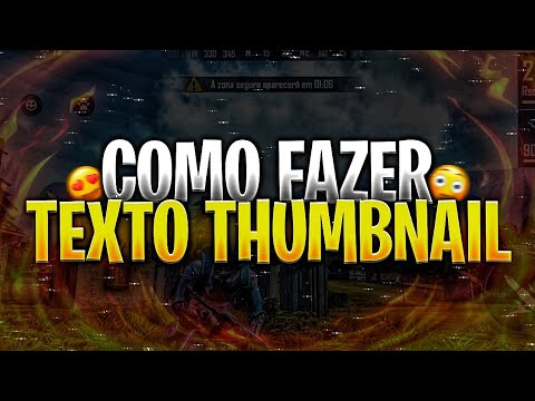 ✔️ [PASSO A PASSO] Segredos Revelados: TEXTO Incrível para THUMBNAIL de FREE  FIRE Simples e Rápido!! 