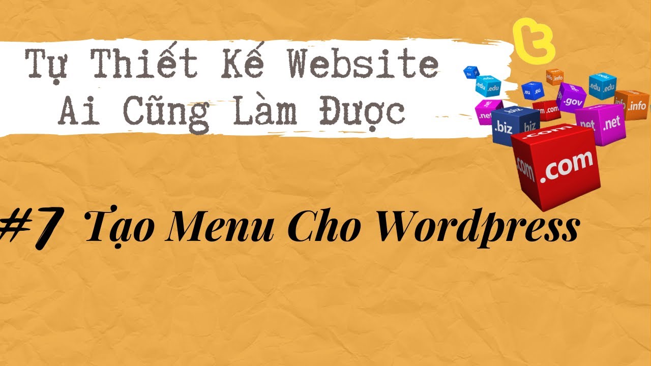 wordpress thai download  2022 Update  Cách Tạo Menu Cho WordPress - Tự Thiết Kế Website - Thái Sơn Phạm