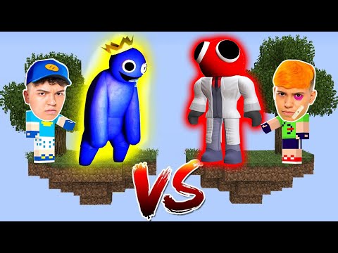 CORRIDA LUCKY BLOCK DO RAINBOW FRIENDS NO MINECRAFT ! (Azul Babão