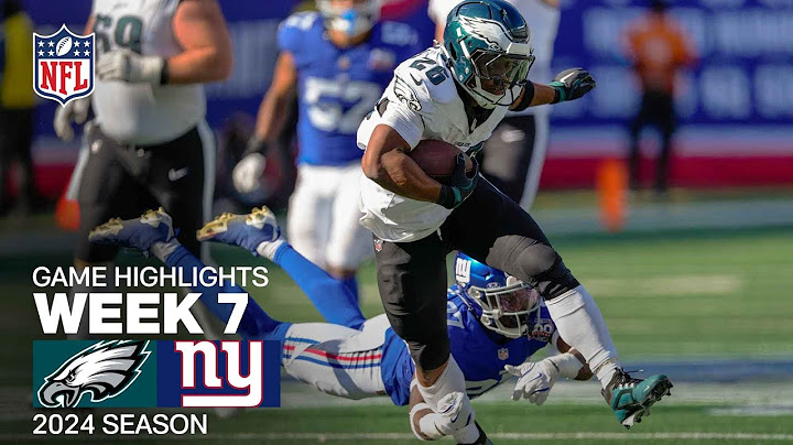 Philadelphia Eagles vs. New York Giants Game Highlights | NFL 2024 Season Week 7