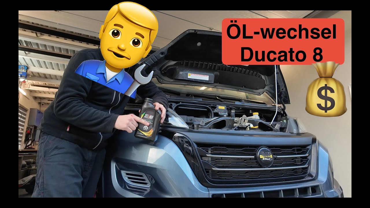 Öl wechsel Ducato 8 Oil change Fiat Ducato Boxer Movano Proace