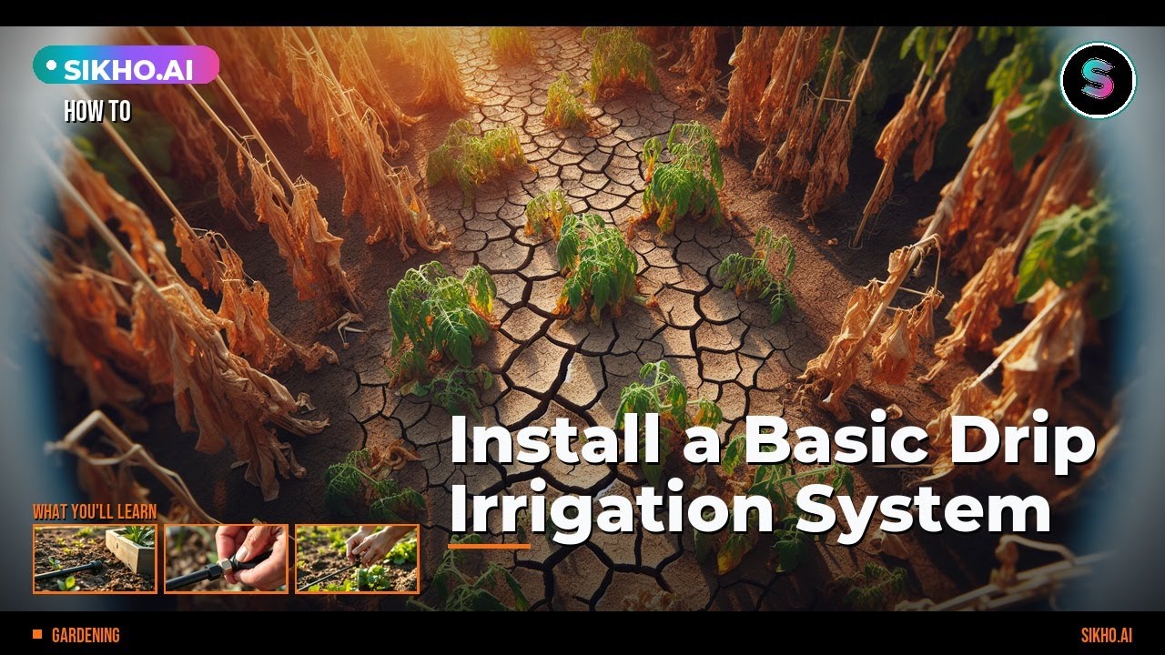 How to Install a Basic Drip Irrigation System Step by Step | Sikho.ai ...