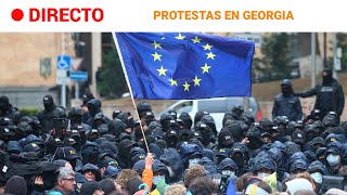 GEORGIA: PROTESTAS frente al PARLAMENTO que ha APROBADO la polémica LEY de AGENTES EXTRANJEROS |