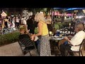 Couple Dining Outside Is Confronted by Protesters