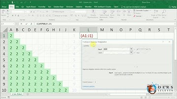 EXCEL-ÇARPIM FONKSİYONU