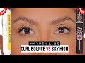 MAYBELLINE MASCARA *new* CURL BOUNCE VS *new* SKY HIGH + WEAR TEST *fine/flat lashes*|MagdalineJanet