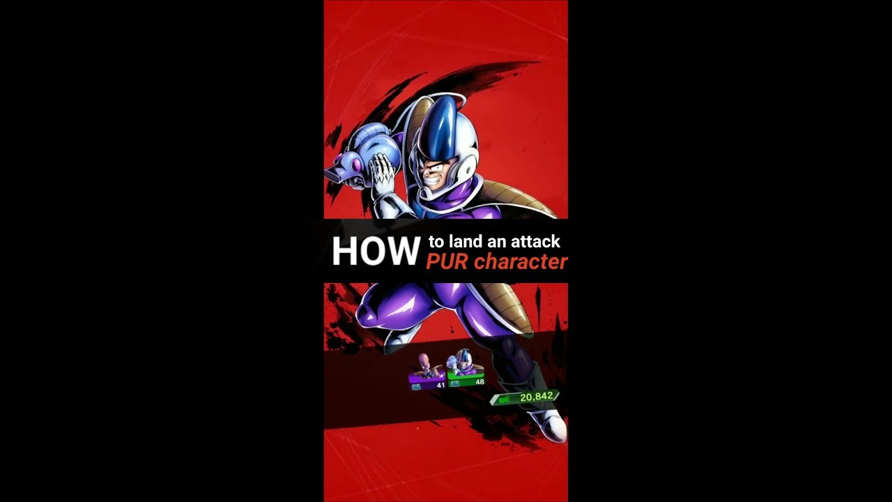 Db Legends How To Land An Attack With Pur Character Youtube