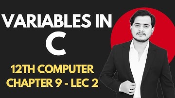 Variables in C part 2 computer | Declaration and Initialization | Variable Naming rules