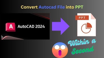 How to import AutoCAD drawing to PowerPoint | #autocad  | #autocadtutorial