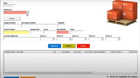 Sistema Orçamento | Formulário Criado em VBA, e usando informações de banco de dados SQL Server.