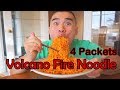 VOLCANO FIRE NOODLE CHALLENGE