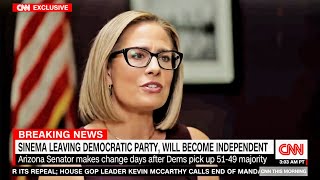 Kyrsten Sinema Abandons Democratic Party, Becomes Independent