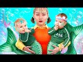 Playing Squid Game! / Mermaids in Underwater Squid Game