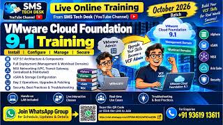 VMware Cloud Foundation 9.1 Training | Install, Configure, Manage & Secure | October 2026 Batch