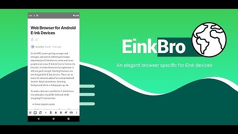 Features of EinkBro App