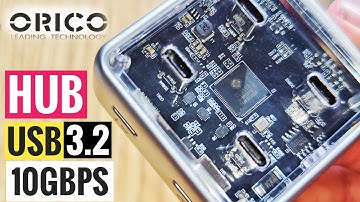 ORICO 10Gbps 4-port HUB USB3.2 Gen2  Zinc Alloy 💥 (XHJ4C-G2)