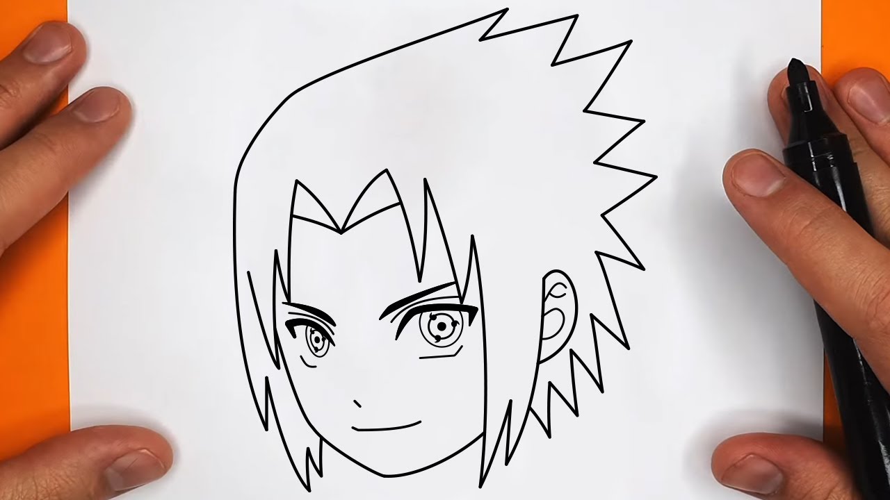 COMO DIBUJAR A SASUKE/NARUTO FÁCIL 