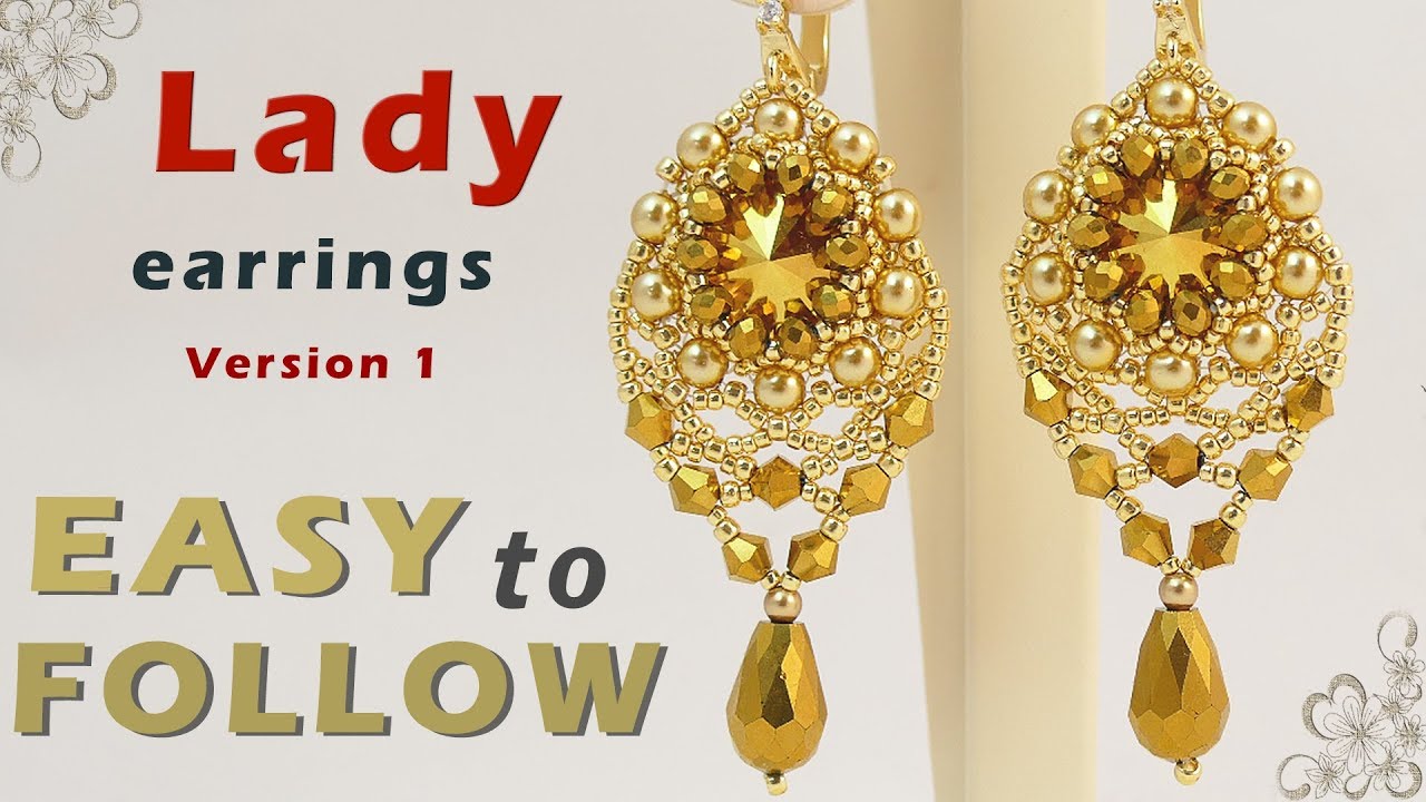 Handmade earrings beading tutorial
