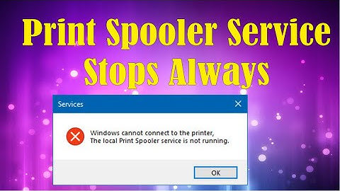 Print Spooler Services Stops Automatically after windows 10 or 11 update