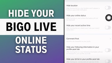 How to Hide Online Status on Bigo Live | Bigo Live Tutorial 2023