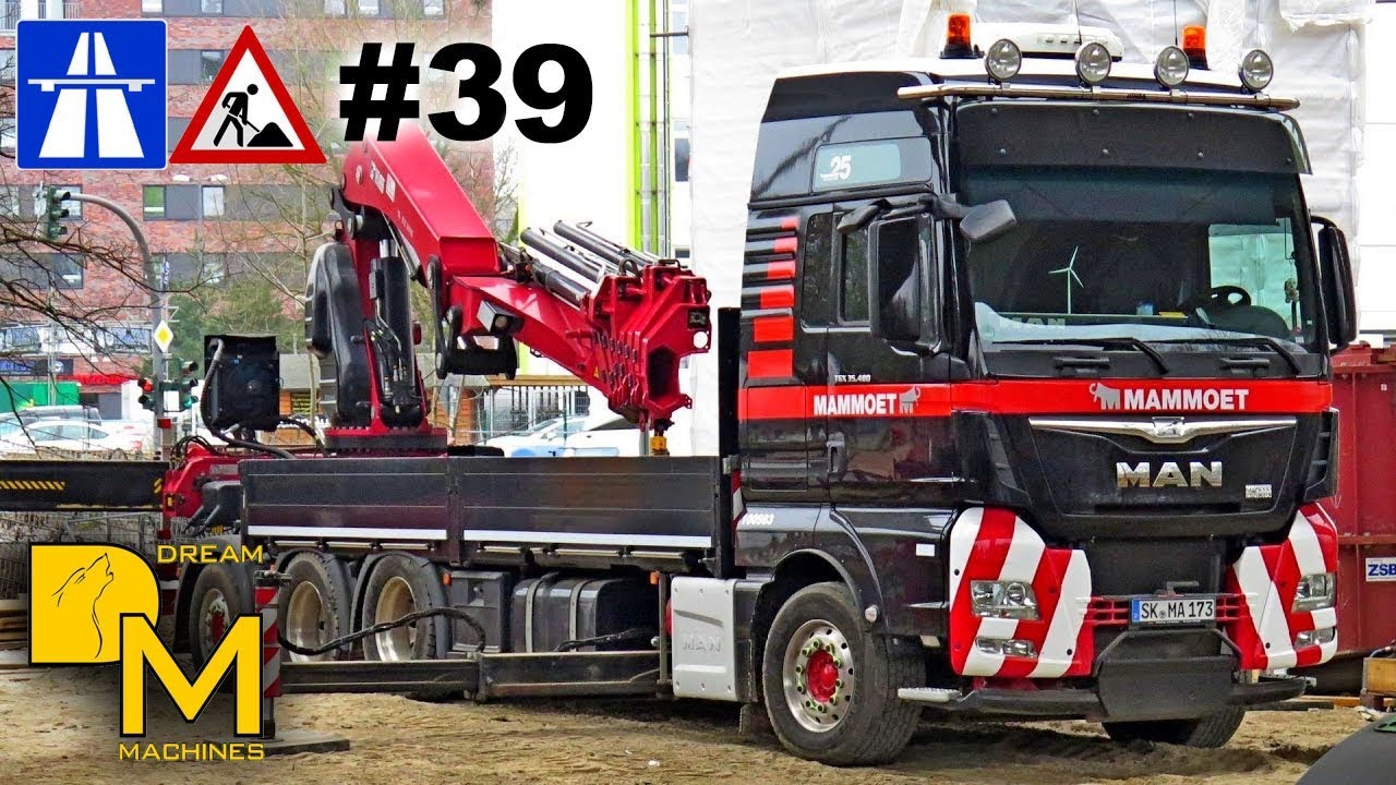 offentliggøre begynde motivet MAMMOET + LIEBHERR LTM 1500 KRAN # MEGA AUTOBAHN BAUSTELLE DOKU #39  BRÜCKENBAU - YouTube