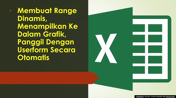 Membuat Range Dinamis, Menampilkan Ke Dalam Grafik, & Dipanggil Dengan Userform Secara Otomatis