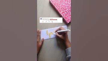 Gauri❤️...Drop your name #sho#calligraphy