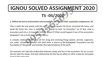 TS-5 Solved Assignment 2020