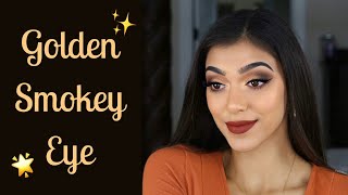 Golden Smokey Eye Makeup Tutorial | Chelseasmakeup