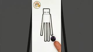 Minecraft Enderman | Minecraft Dough Drawing 🌈🎮 #clayart #minecraft #gaming #shorts #enderman
