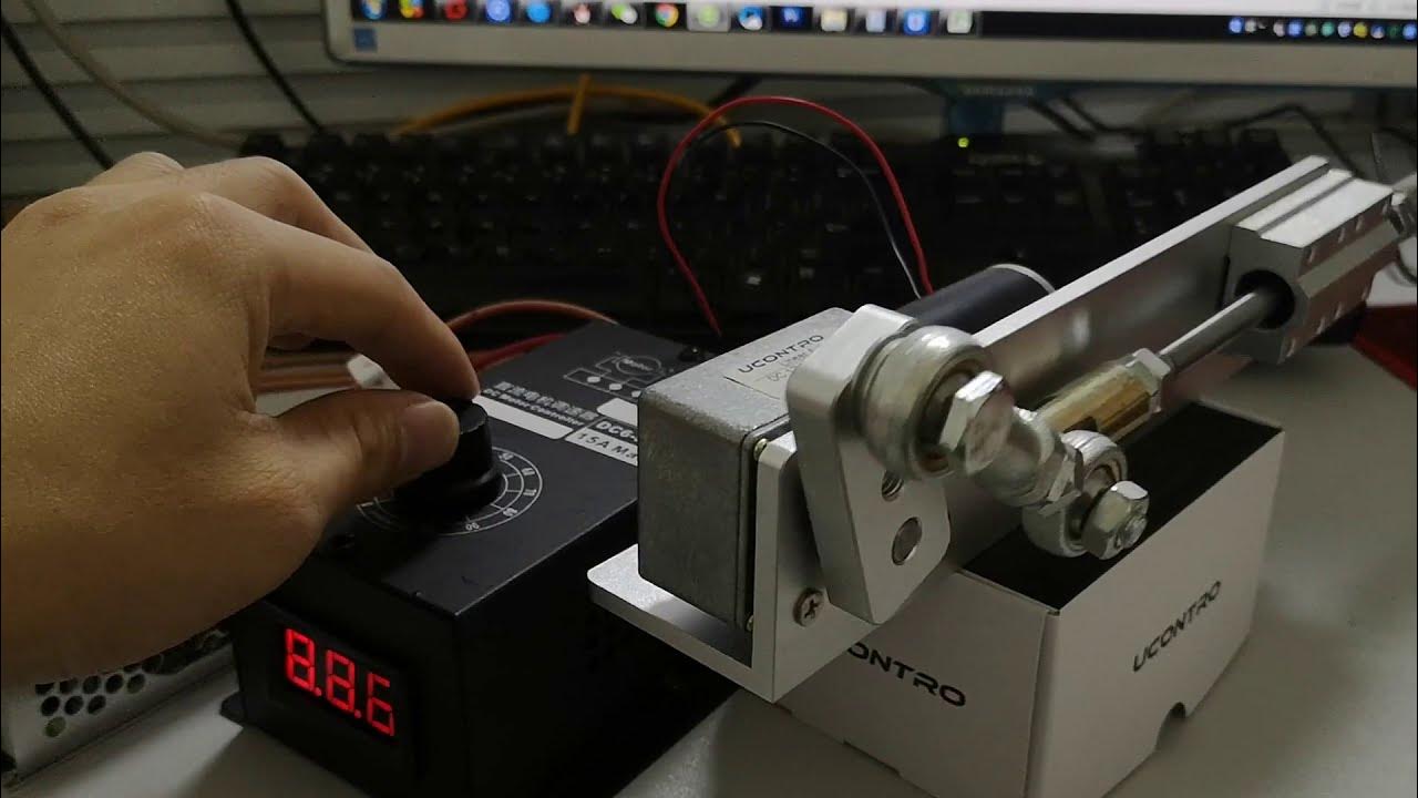 DIY Reciprocating Cycle Linear Actuator with Gear Motor + 12V Power