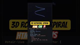HTML &amp; CSS , Build a 3D  Spiral Staircase with JavaScript (For Loop Magic) #coding #codeprep
