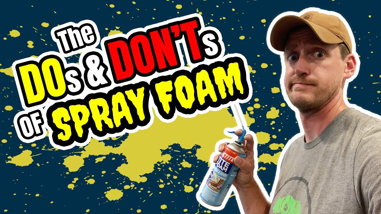 How to Fill Holes with Expanding Foam Spray - Pest Block - Agile