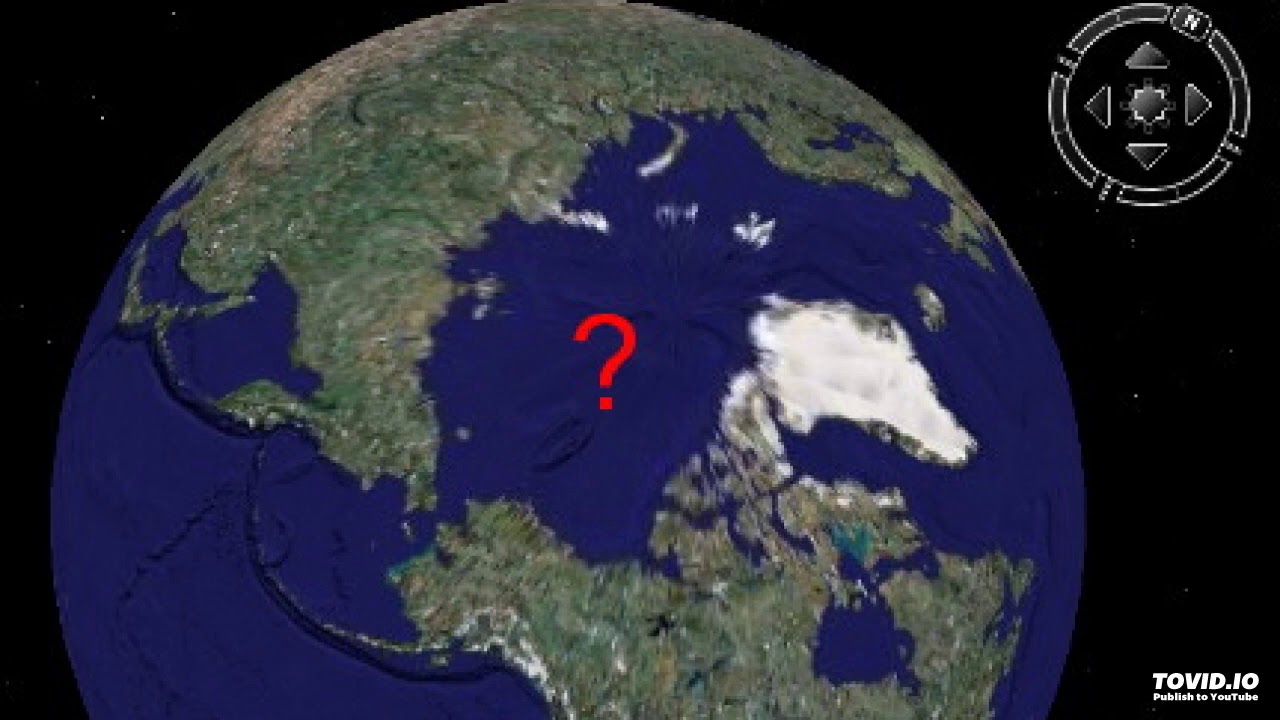 Спутниковая карта северного полюса