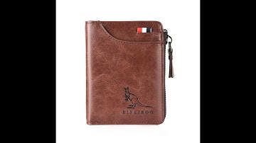 Men s Wallets Genuine Leather Wallet RFID Anti Theft Male Business Card Holder Travel Money Bag
