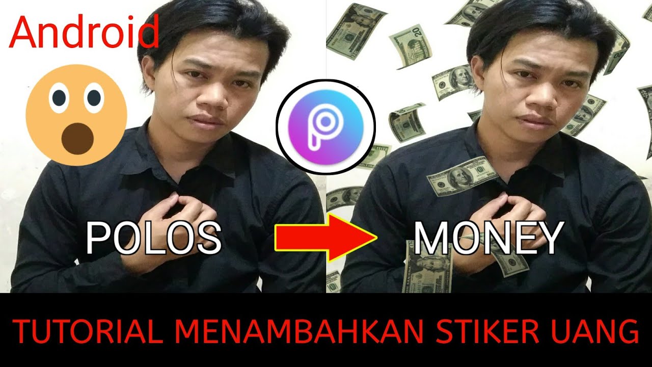  Stiker  Uang PicsArt  CARA Menambahkan Stiker  Money di  