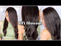 How to do a Blowout on Curly Hair | At Home Salon Blowout for Beginners