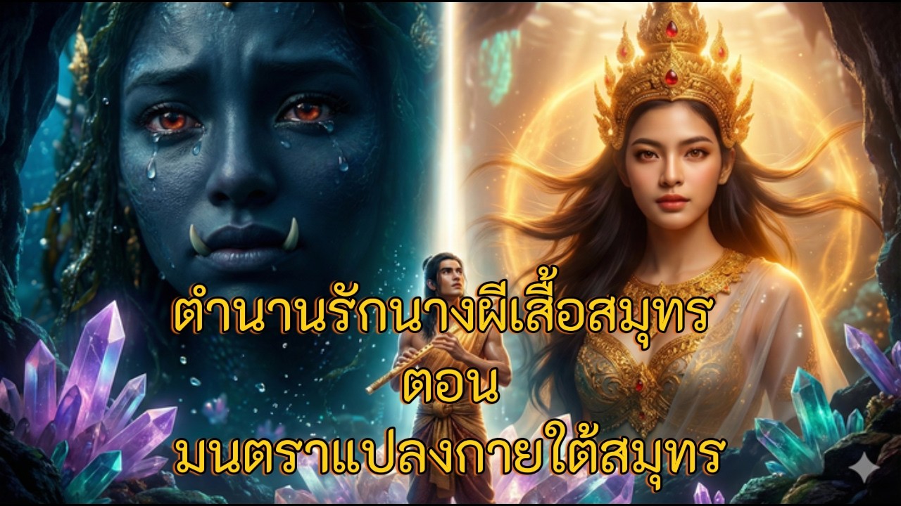 ตำนานรักนางผีเสื้อสมุทร: มนตราแปลงกายใต้สมุทร | พระอภัยมณี (Cinematic AI)