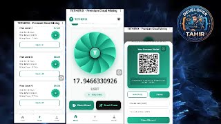Premium USDT Cloud Mining App Banan | Auto Deposit &amp; 3D RGB Fan | Web3 Source Code