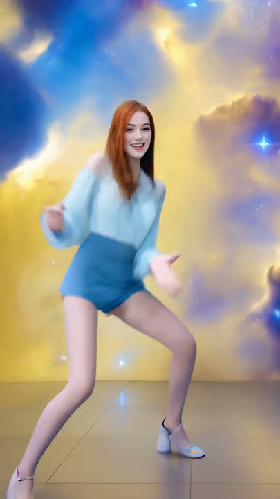 AI Generated Hyper Cute Rocker Girl Going Wild Around the Clock - #Short #Viral #Dance #Beauty