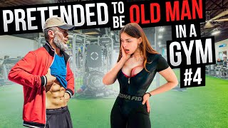 Crazy Old Man Shocks Girls In The Gym Again Prank #4 | Aesthetics In Public