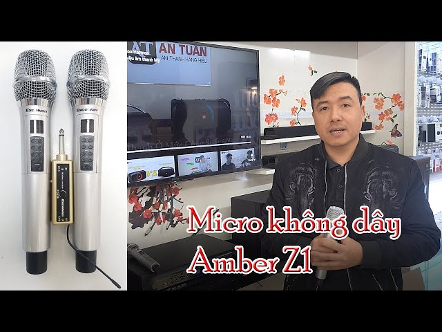 [REVEW + TEST HIỆU NĂNG] Cặp Mic hát Karaoke không dây Amber Z1 | Siêu rẻ, cực nhạy, cực khỏe !!!